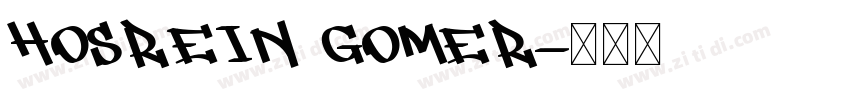 Hosrein Gomer字体转换